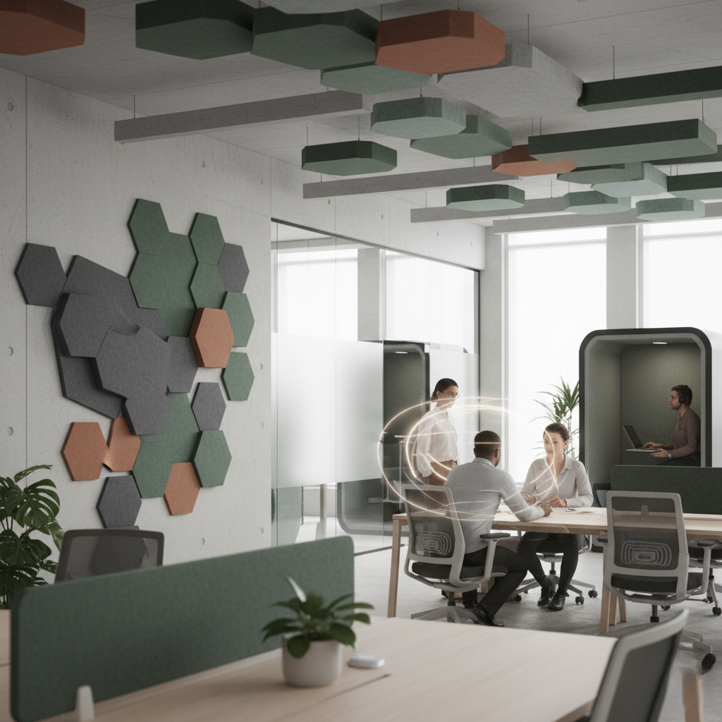 Ufficio Ibrido e Concentrazione: Il Ruolo Essenziale dei Pannelli Fonoassorbenti