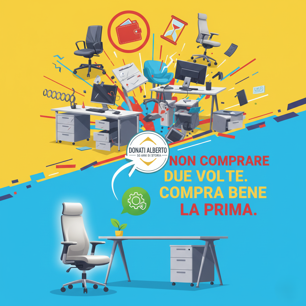 Usa la testa nell'acquisto dell'arredo da ufficio