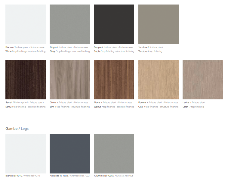 Composizione Scrivania Executive + Mobile servente mod. Boss