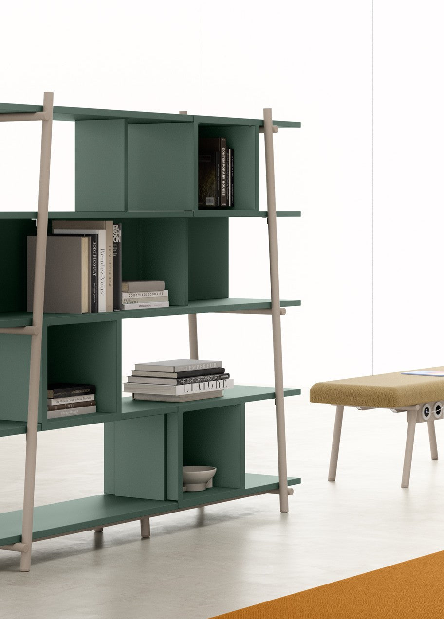 Libreria Trama, composizione a giorno